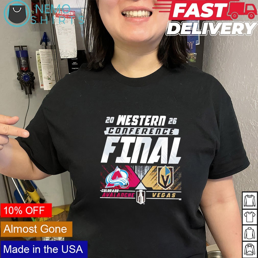Colorado Avalanche vs Vegas Golden Knights 2026 Western Conference Final matchup shirt