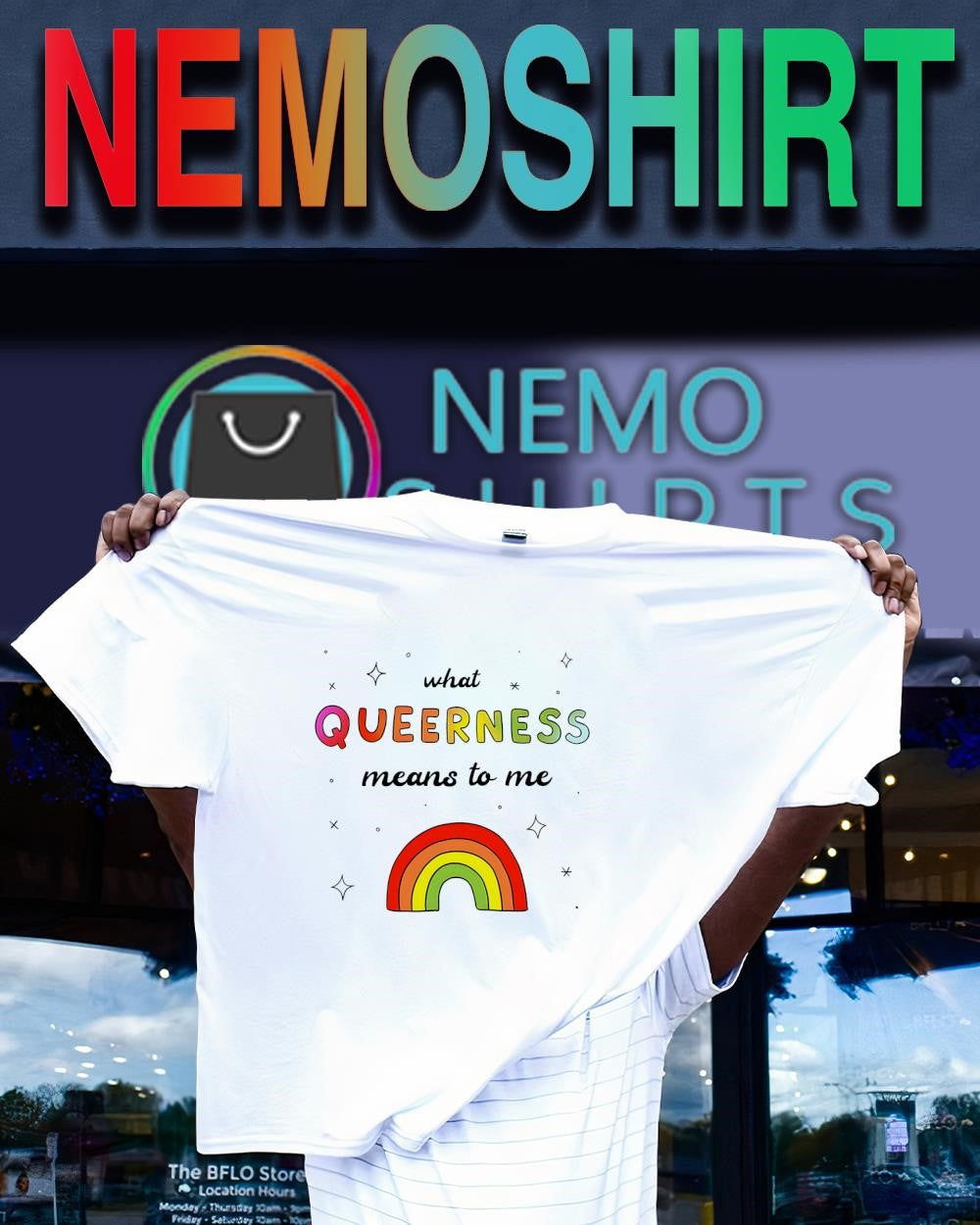 What queerness means to me LGBT pride rainbow shirt