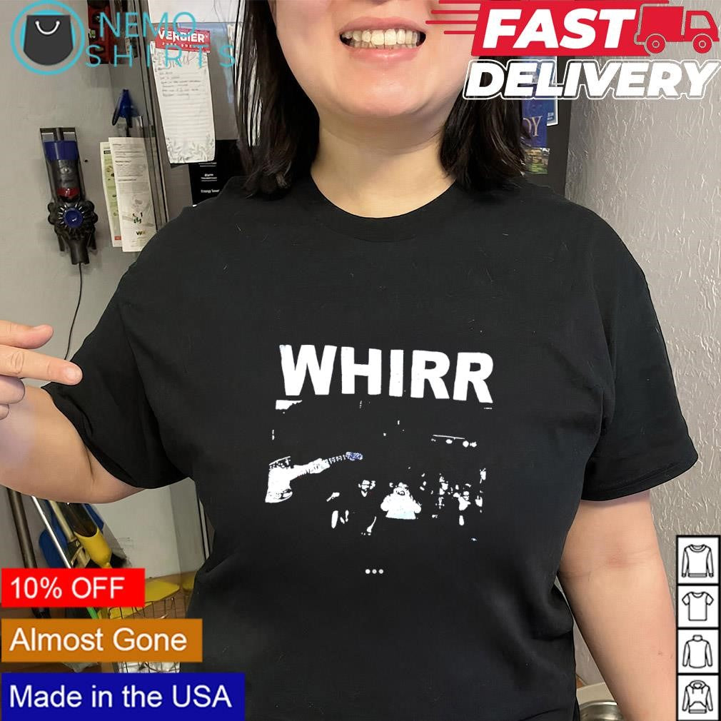 Whirr shoegaze band logo shirt