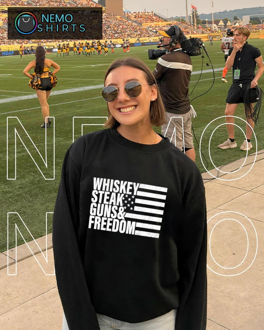 Whiskey Steak Guns & Freedom shirt
