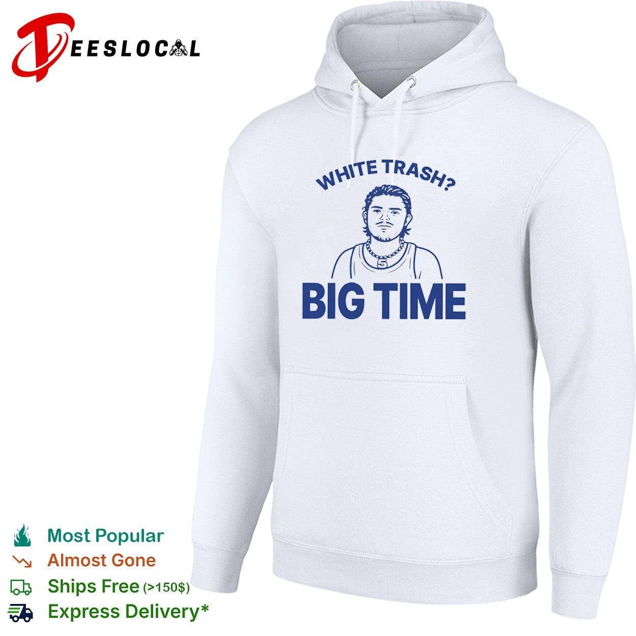 White trash big time NBA basketball shirt