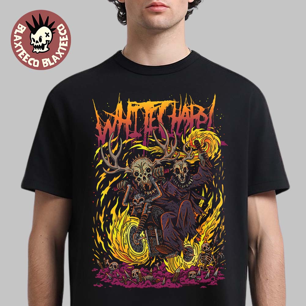Whitechapel 2026 Summer Merch Bikers Spider Black T-Shirt