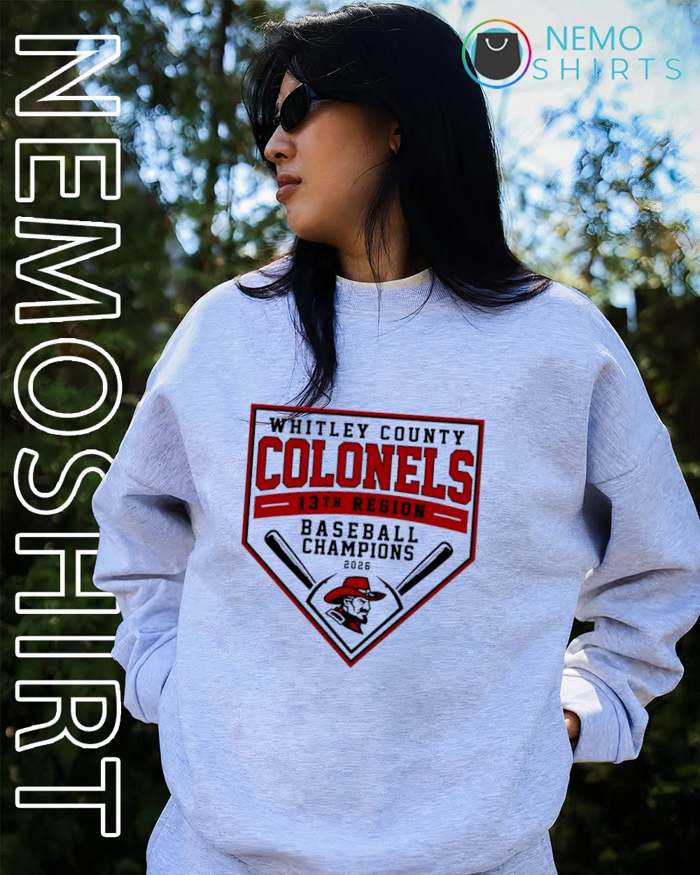 Whitley County Colonels 2026 13th Region Baseball Champions shirt
