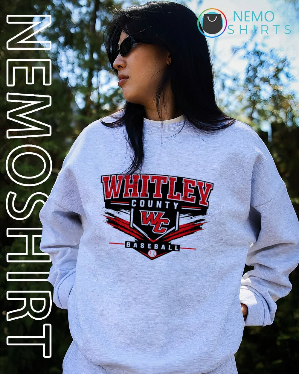 Whitley County Colonels baseball team logo shirt
