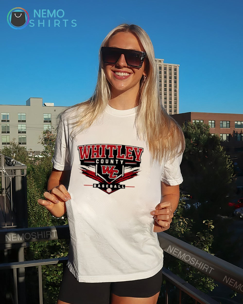 Whitley County Colonels baseball team logo shirt