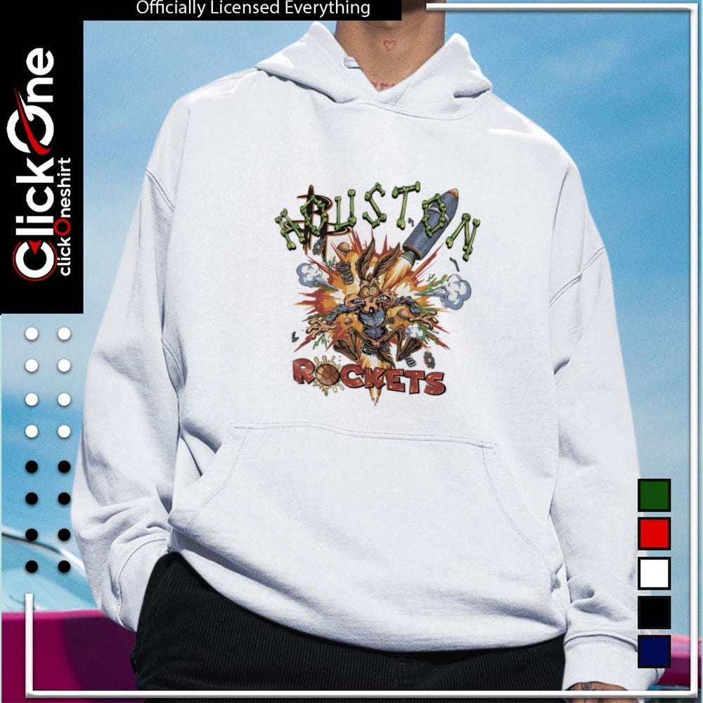 Wile E Coyote Houston Rockets NBA Rocket Explosion shirt