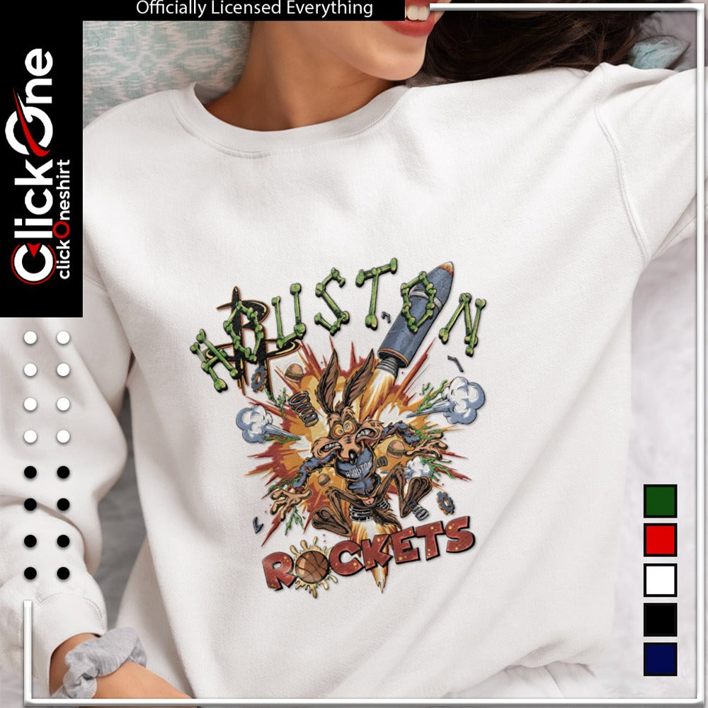 Wile E Coyote Houston Rockets NBA Rocket Explosion shirt
