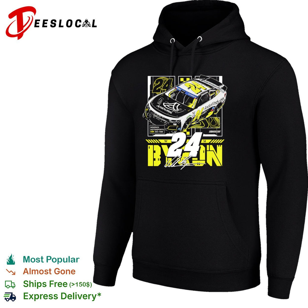 William Byron Hendrick Motorsports race car 24 Anduril Industries USA est 1984 NASCAR shirt