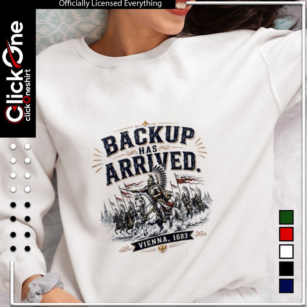 Winged Hussars Battle of Vienna 1683 Backup has Arrived historical military shirt