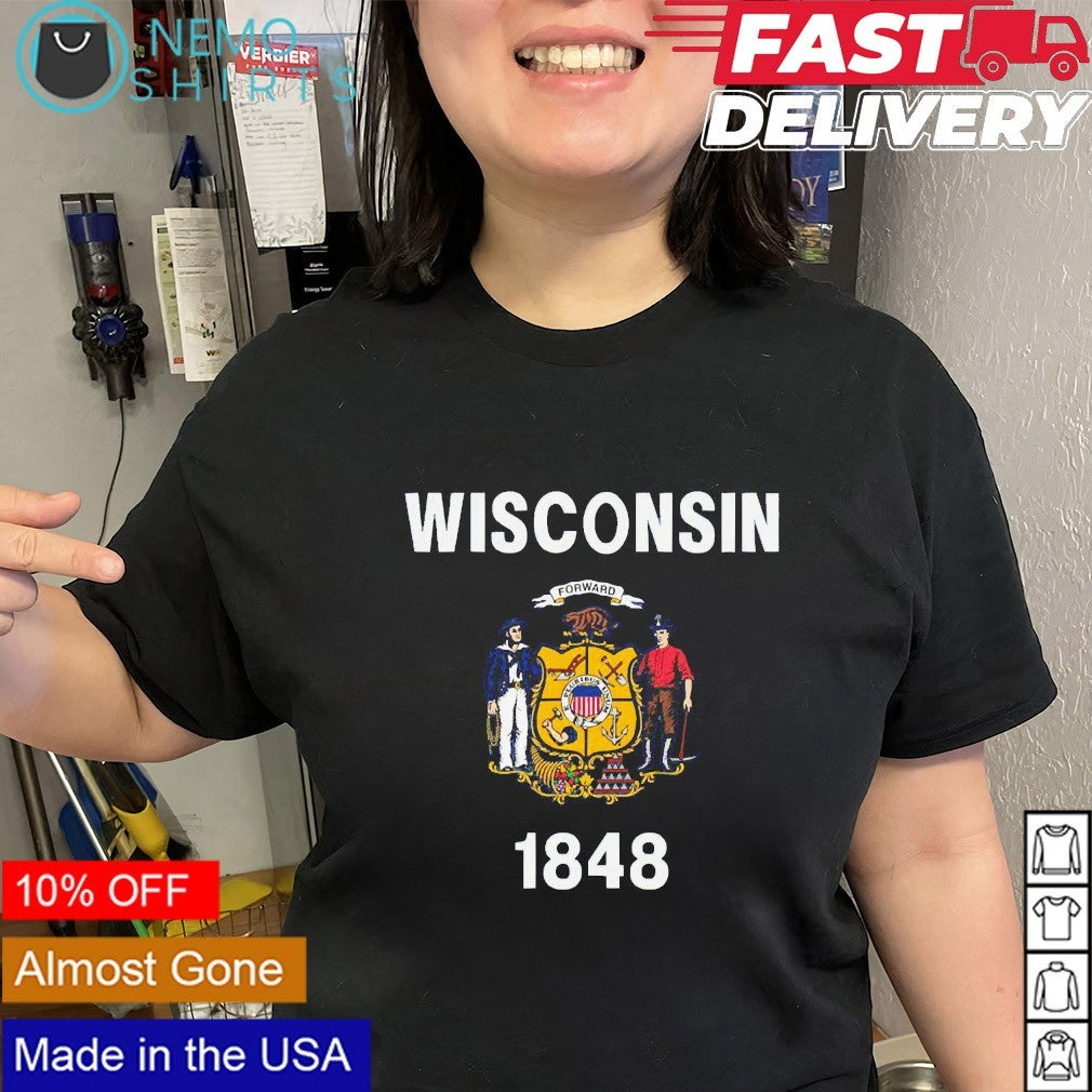 Wisconsin forward 1848 shirt