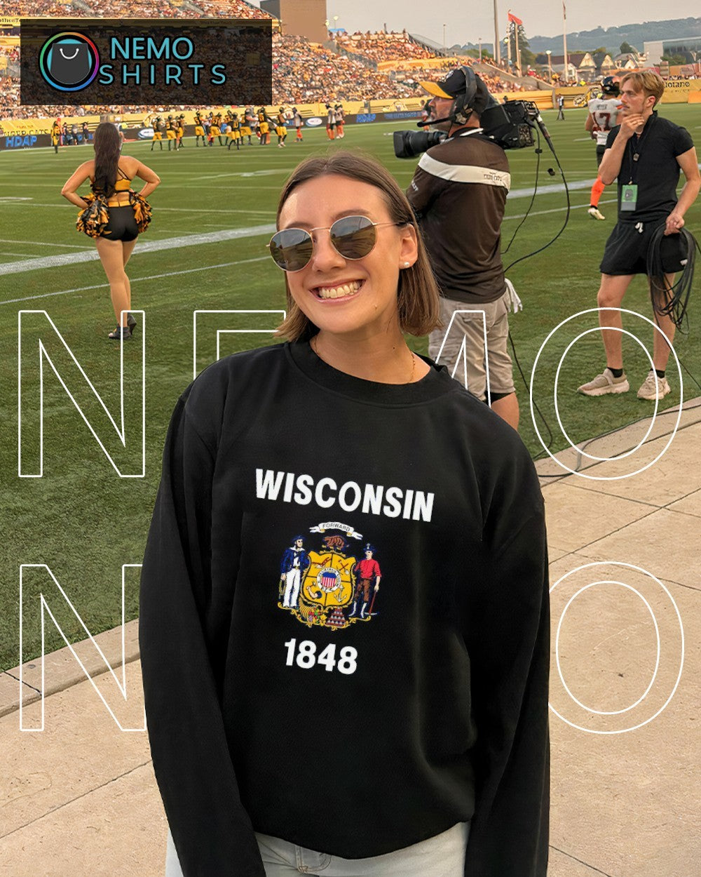 Wisconsin forward 1848 shirt