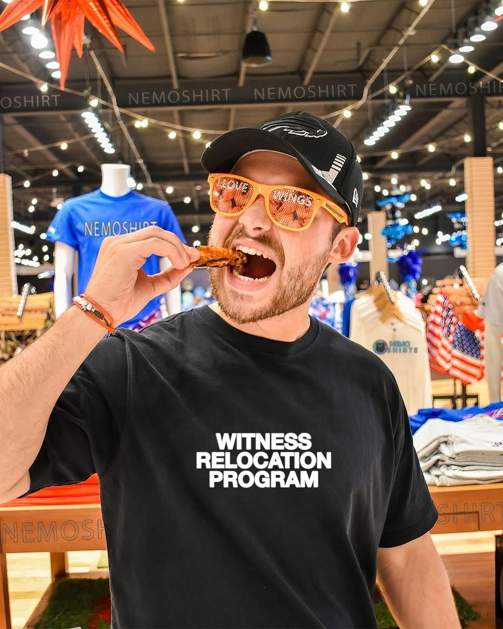 Witness relocation program text shirt