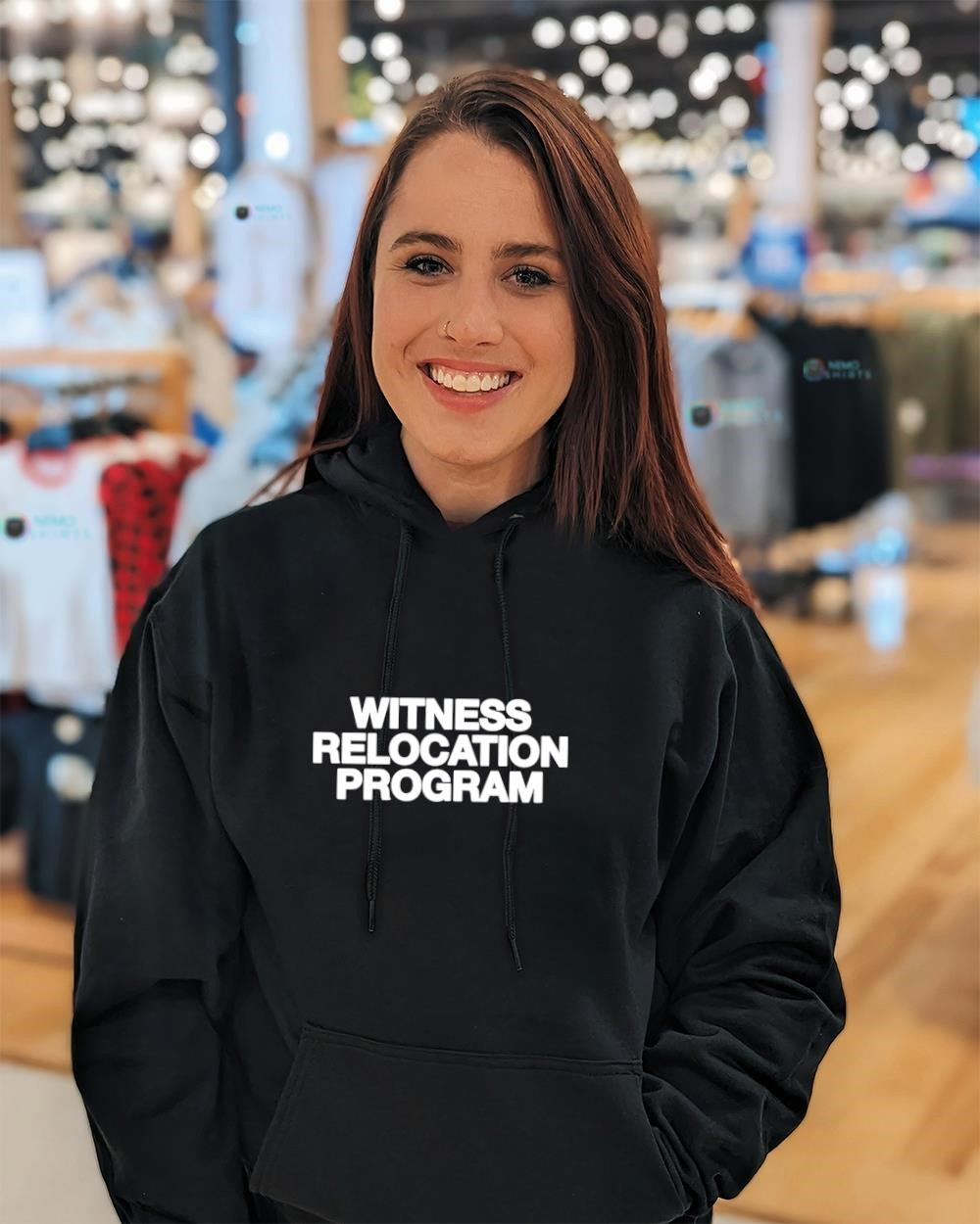 Witness relocation program text shirt