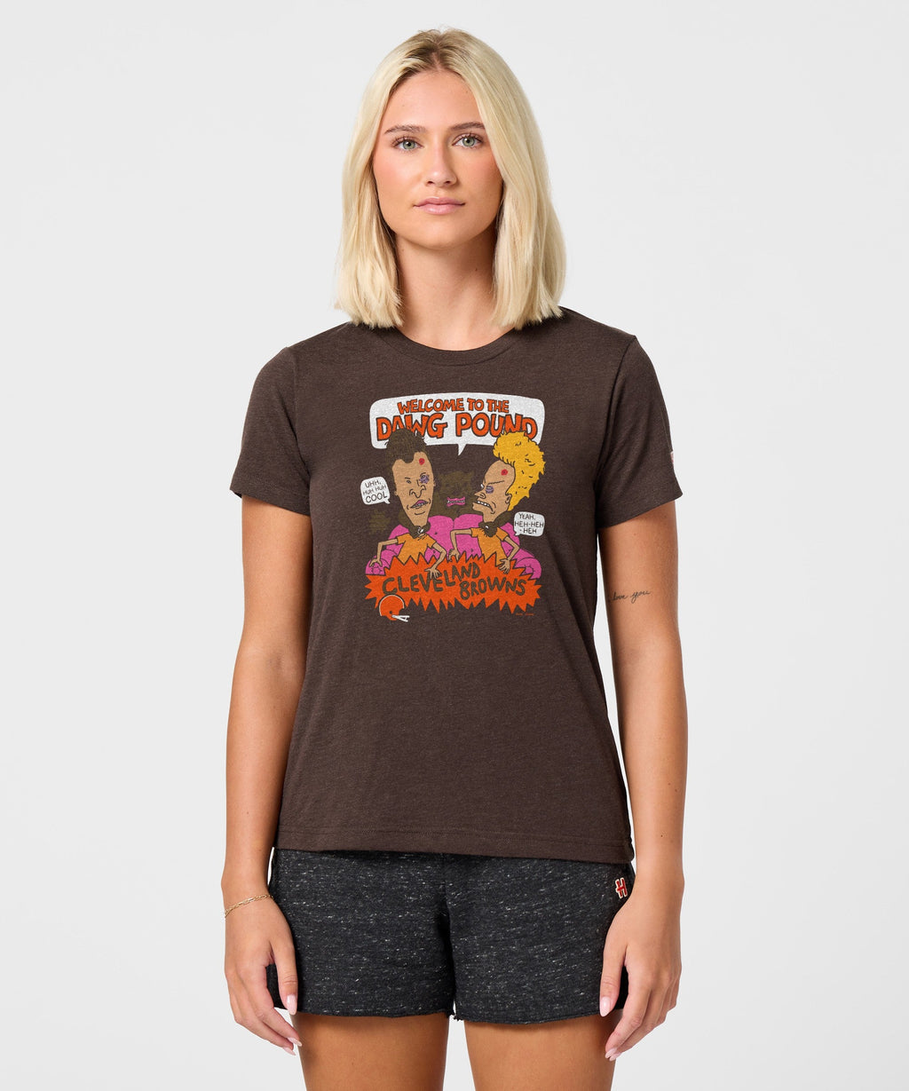 Women's Beavis And Butt-Head X Cleveland Browns Dawg Pound