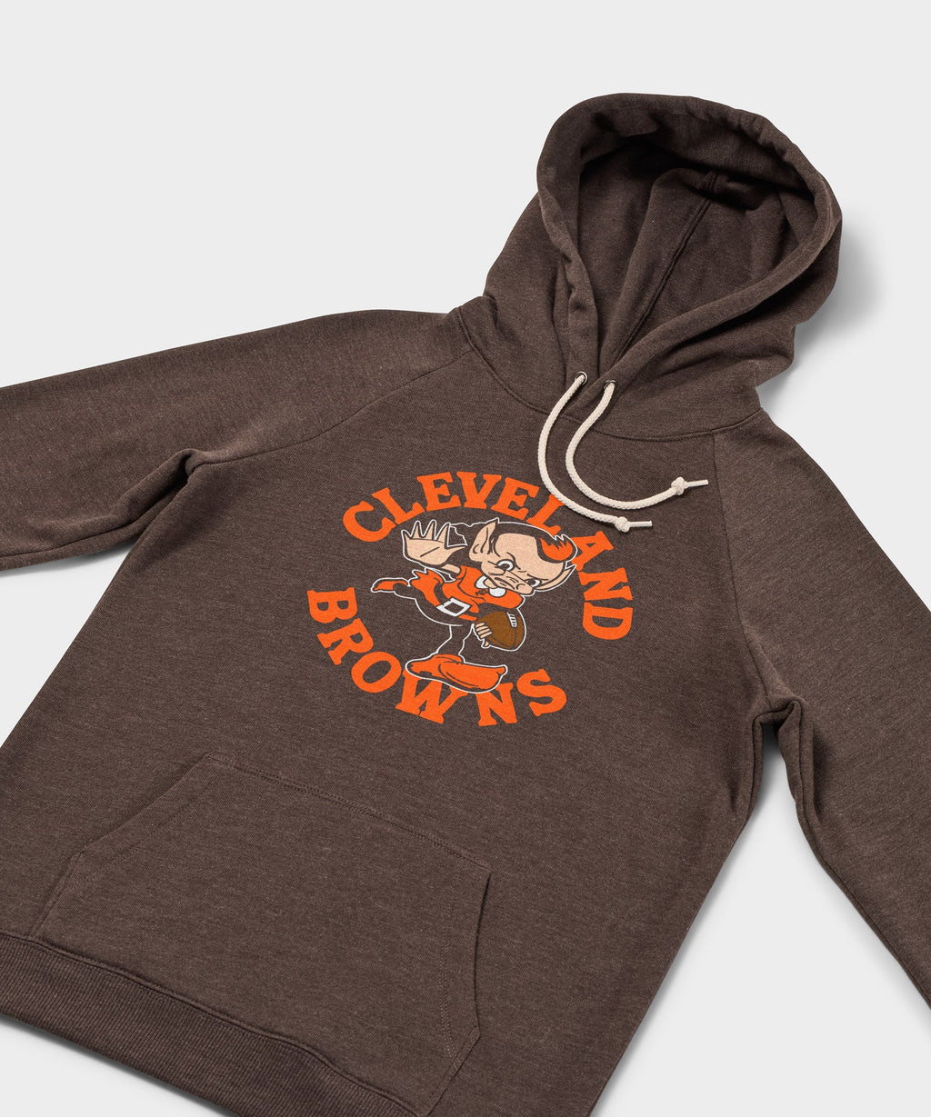 Women's Cleveland Browns Brownie Stiff Arm Hoodie