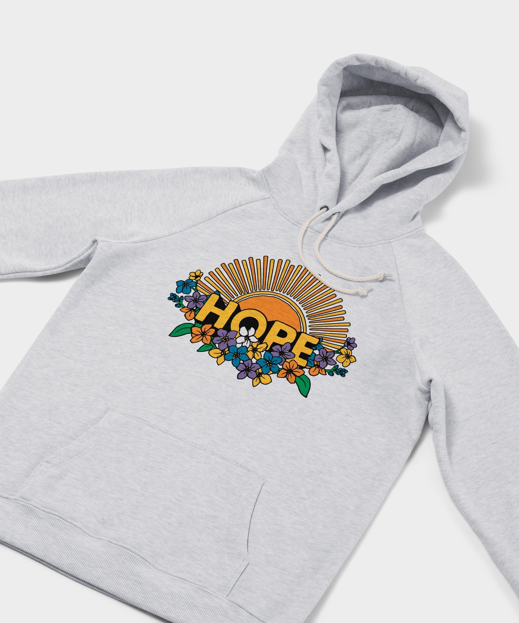 Women's Hope Sun And Flowers Hoodie