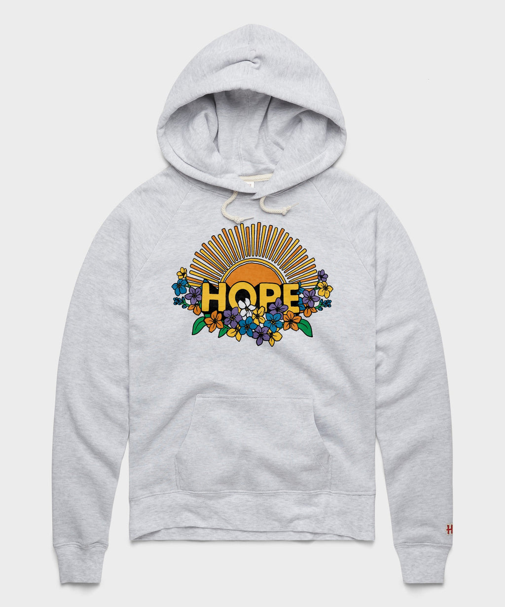 Women's Hope Sun And Flowers Hoodie