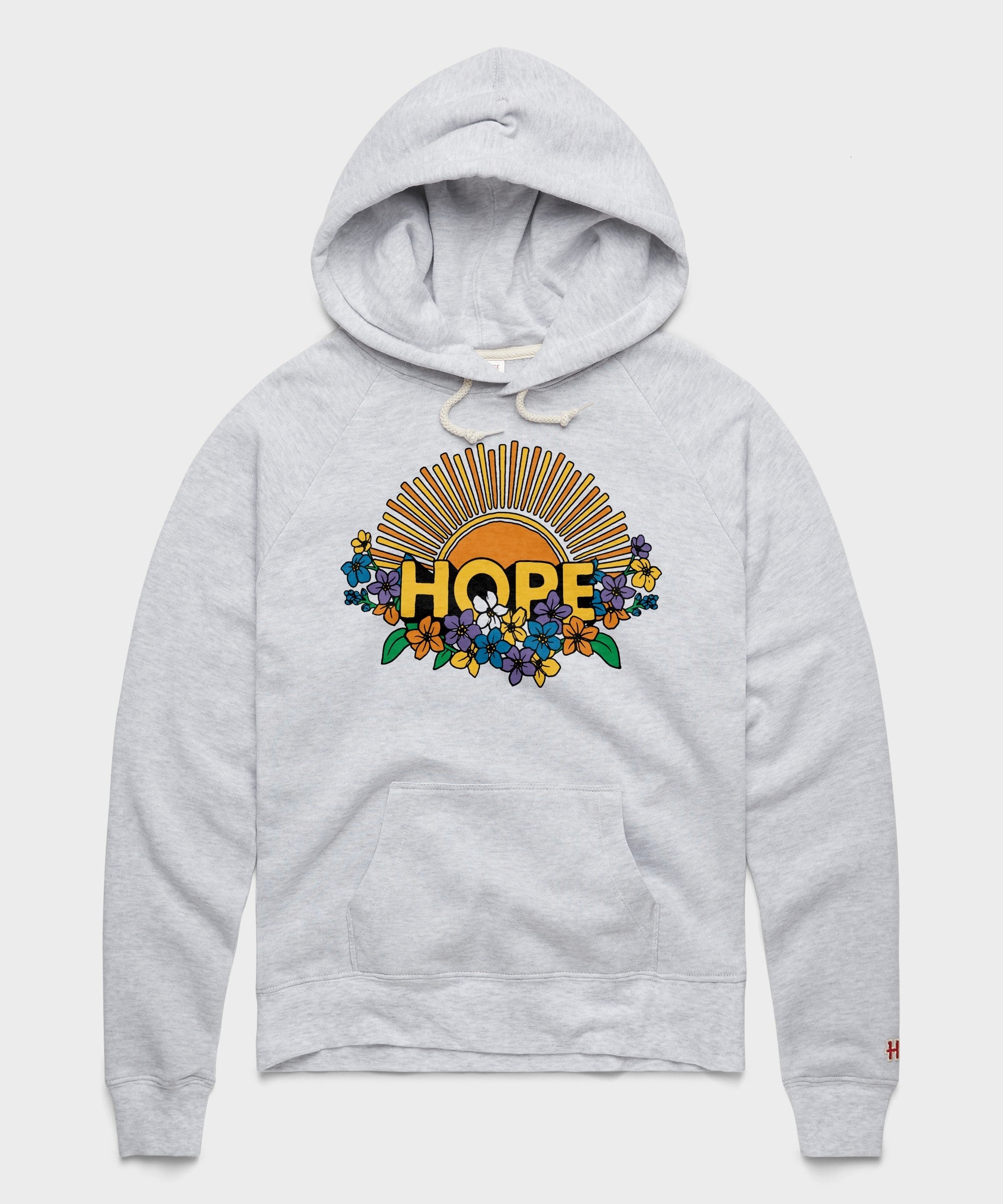 Women's Hope Sun And Flowers Hoodie