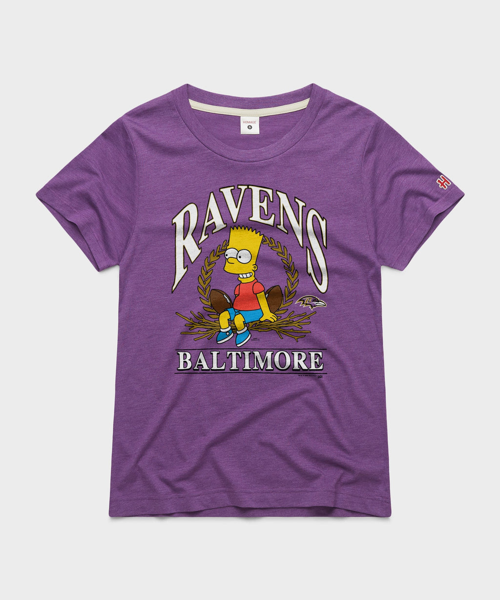 Women's The Simpsons Bart x Baltimore Ravens