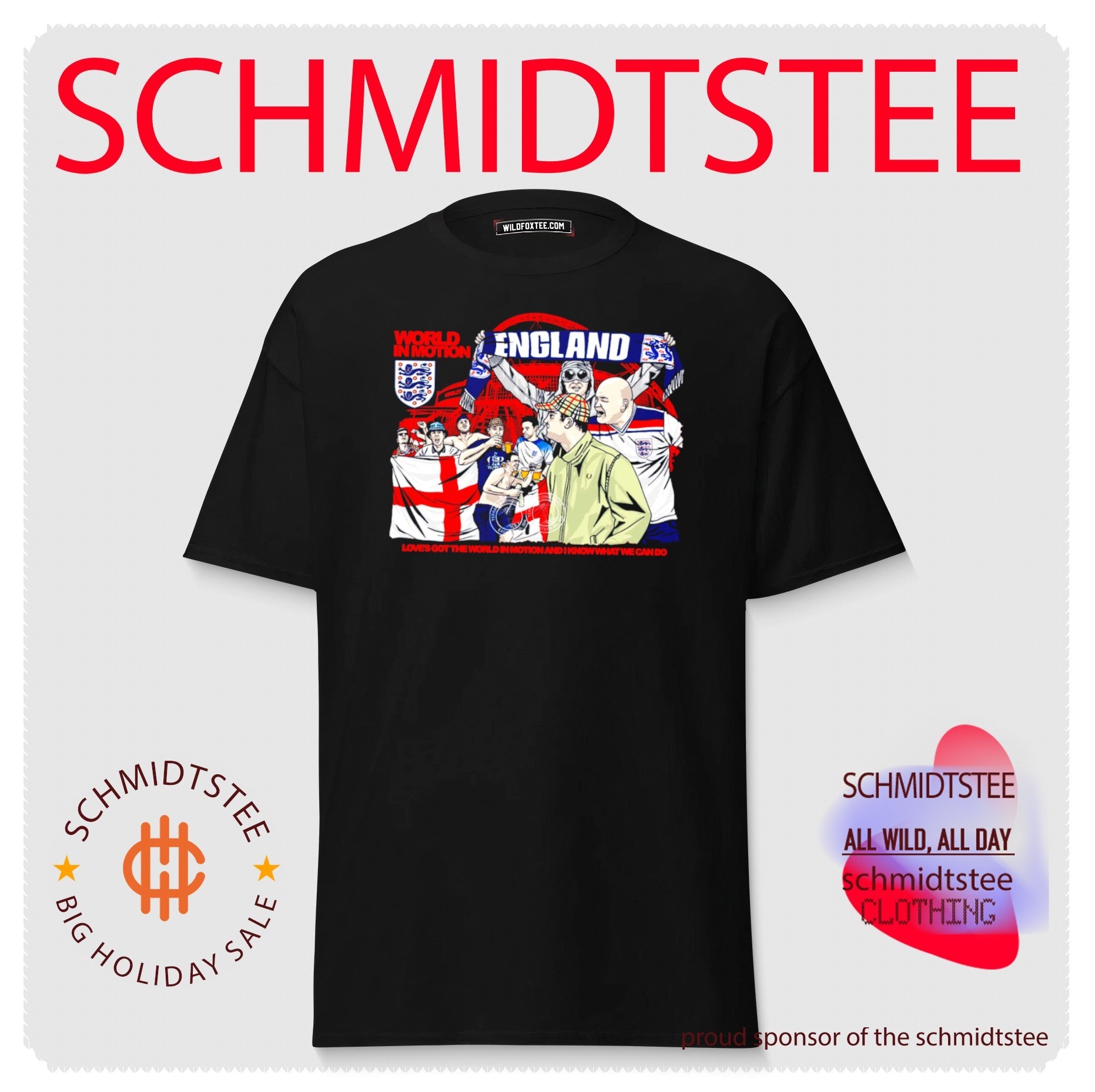 World in Motion England Football Fans Wembley Stadium shirt