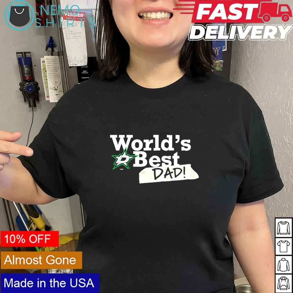 World’s Best Dad with Dallas Stars logo shirt