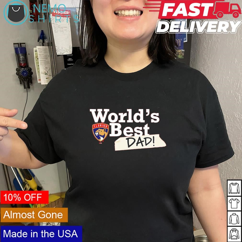 World’s Best Dad with Florida Panthers logo shirt