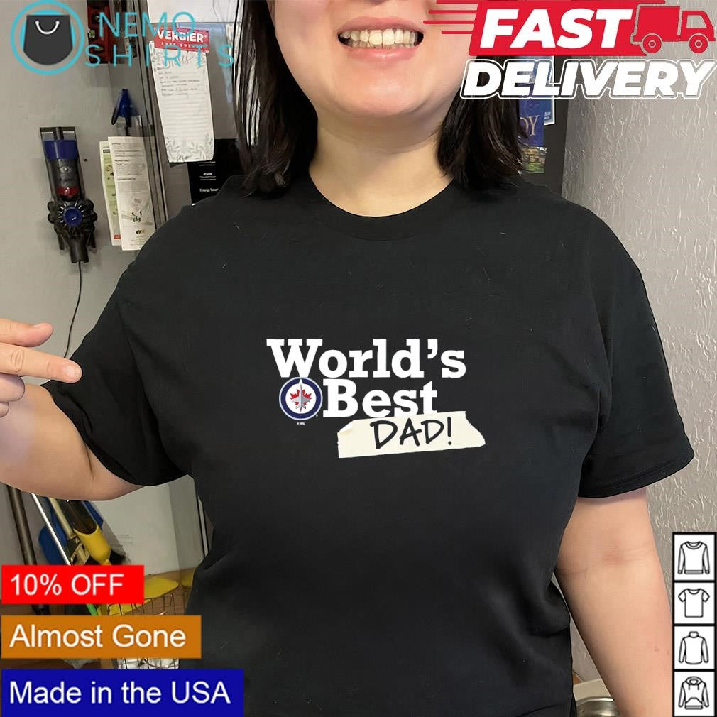 World’s Best Dad with Winnipeg Jets logo shirt