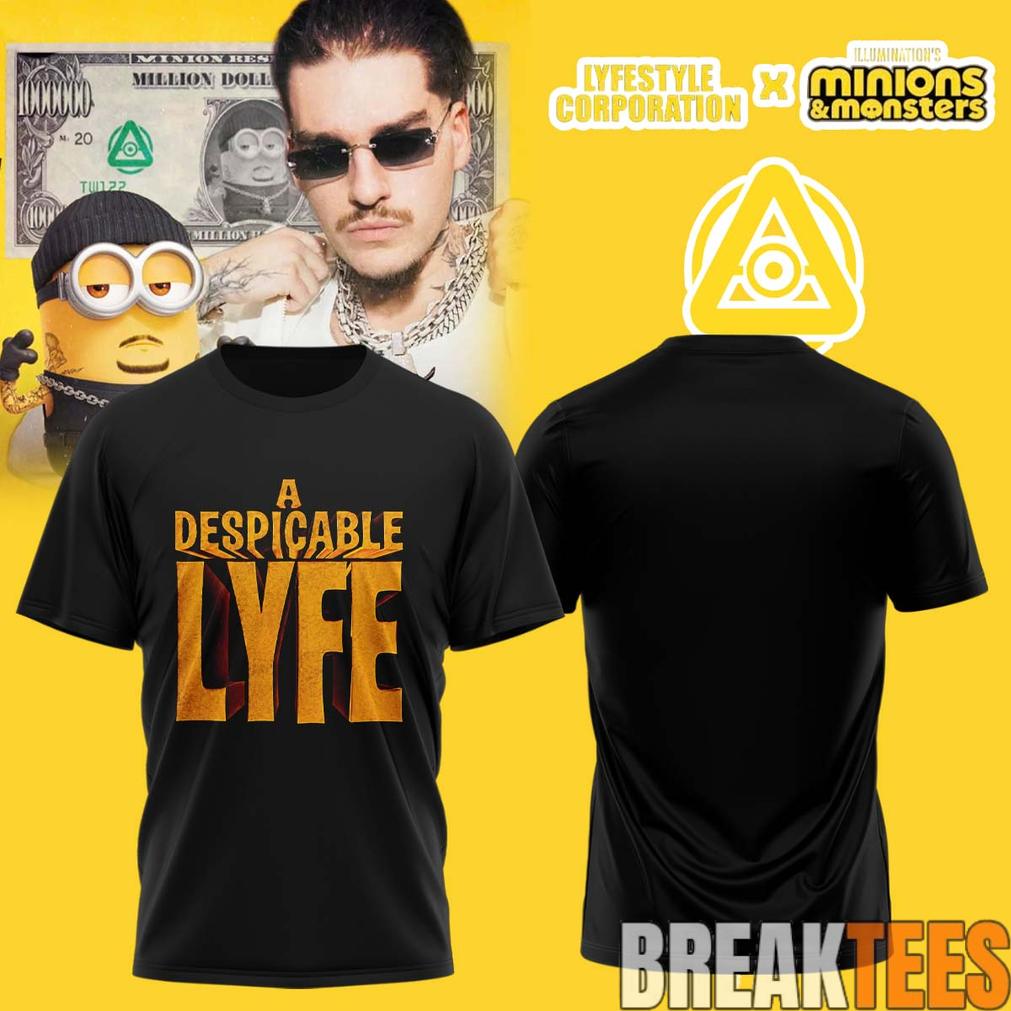 YEAT Lifestyle Corporation x Minions Monster Black Tee