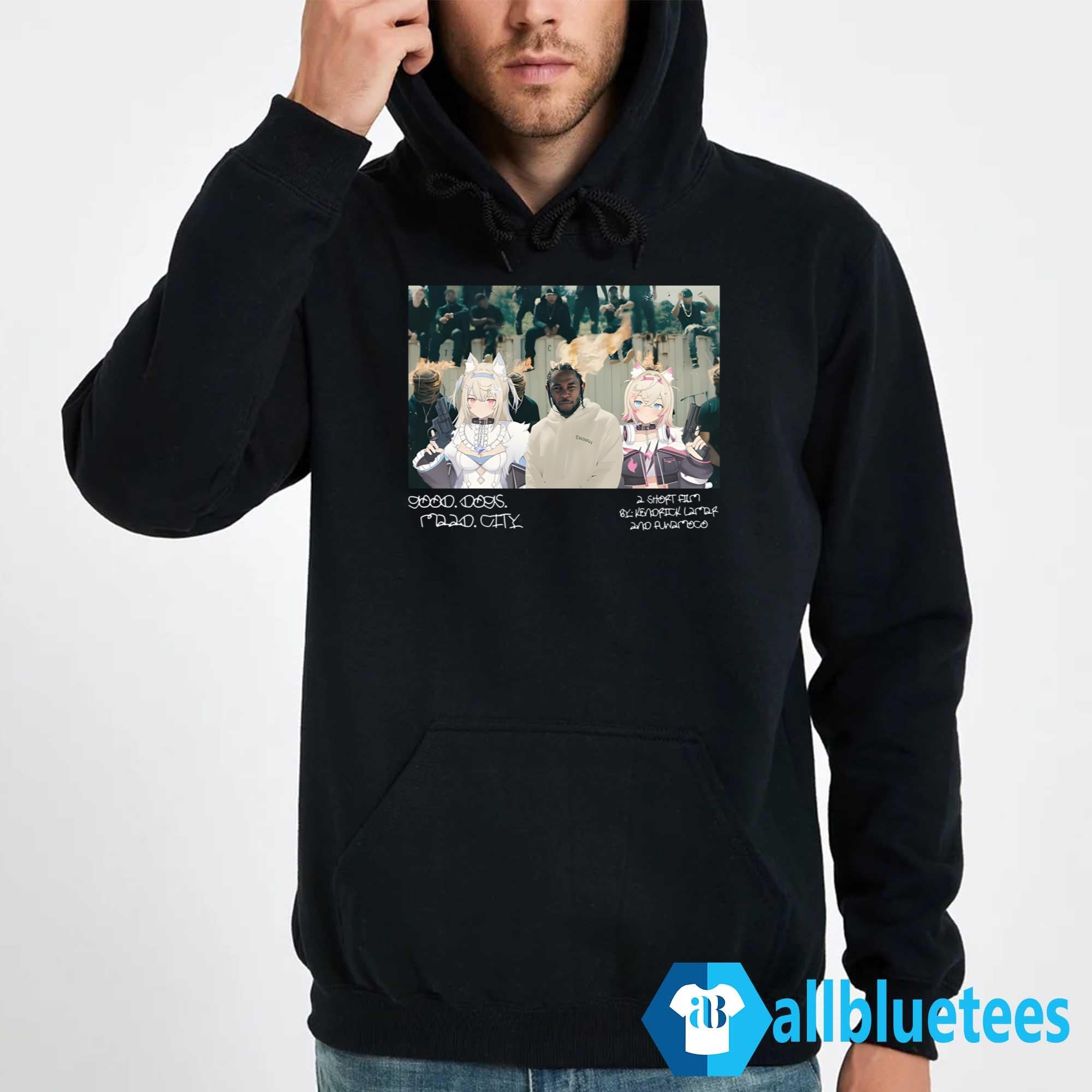 Yaruki Fwmc X Kendrick Lamar Anime Good Dogs Maad City Shirt