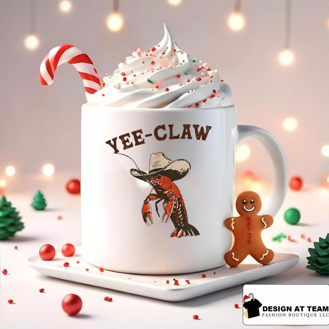 Yee claw lobster cowboy western crawfish meme shirt