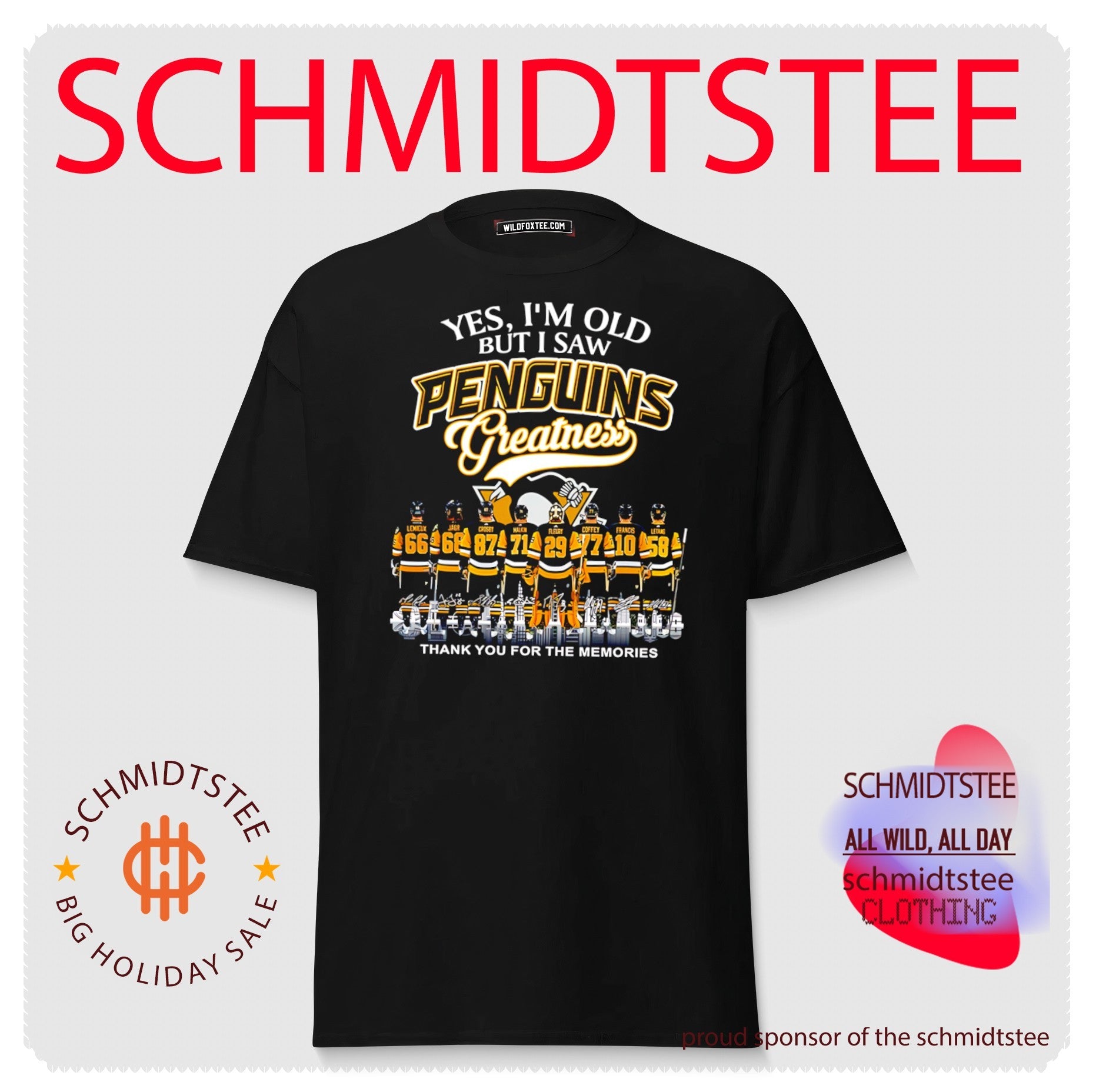 Yes I’m old but I saw Pittsburgh Penguins Greatness thank you for the memories shirt