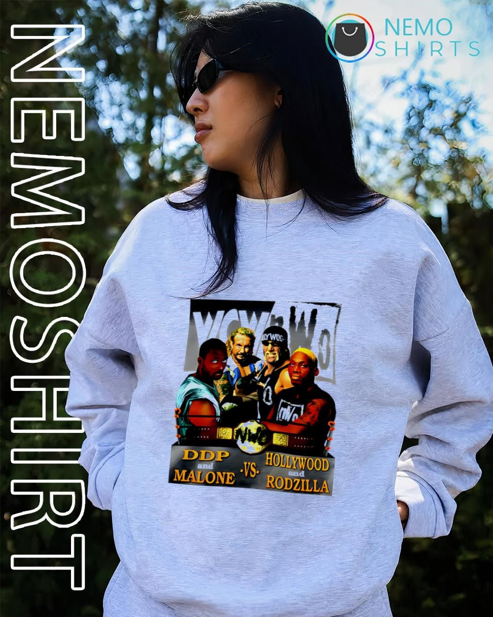 DDP and Malone vs Hollywood and Rodzilla WCW n.W.o shirt