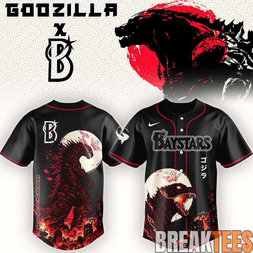 Yokohama DeNA BayStars x Godzilla Minus Zero Baseball Jersey