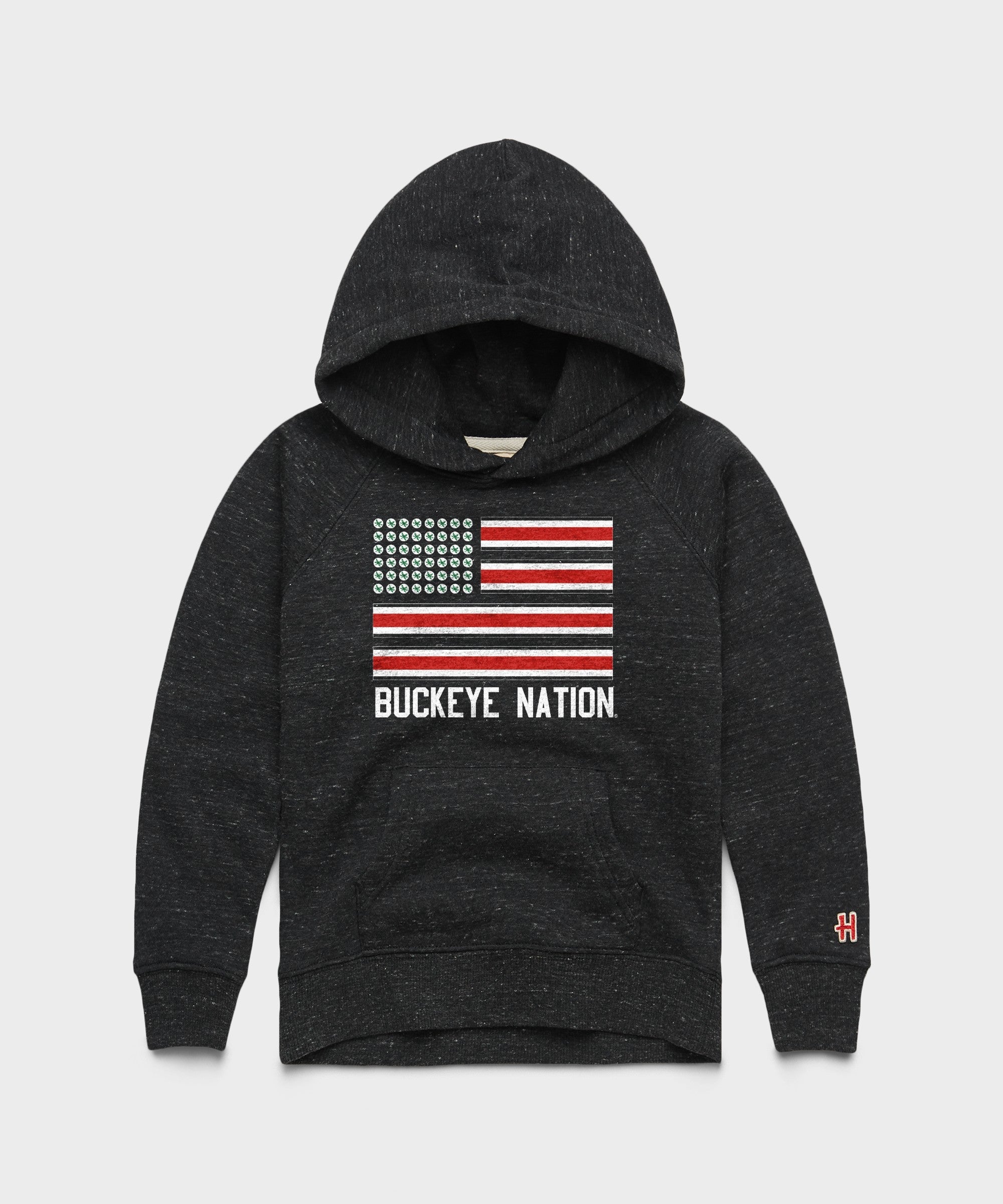 Youth Buckeye Nation Flag Hoodie