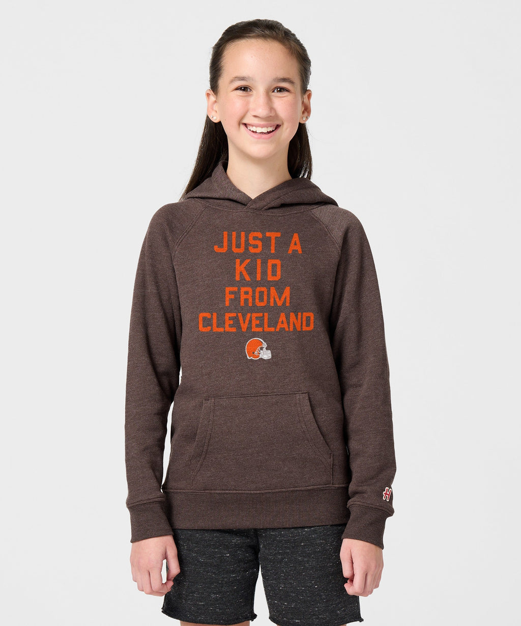 Youth Cleveland Browns Just A Kid From Cleveland Hoodie