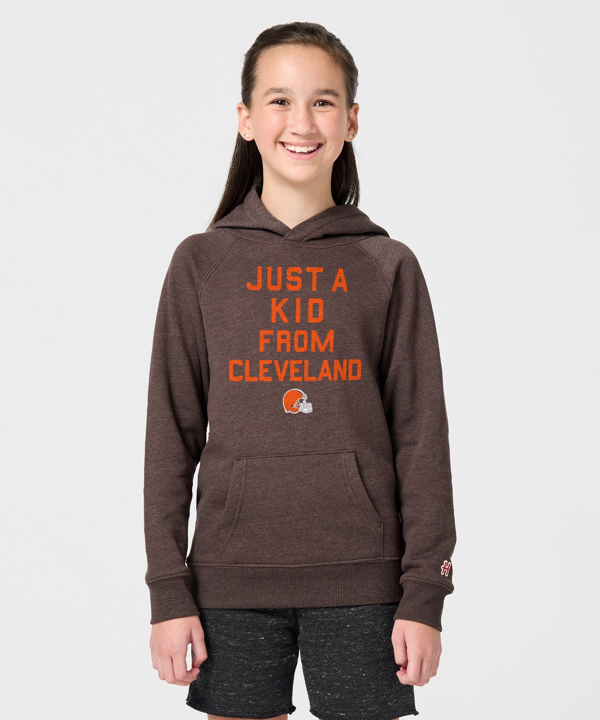 Youth Cleveland Browns Just A Kid From Cleveland Hoodie