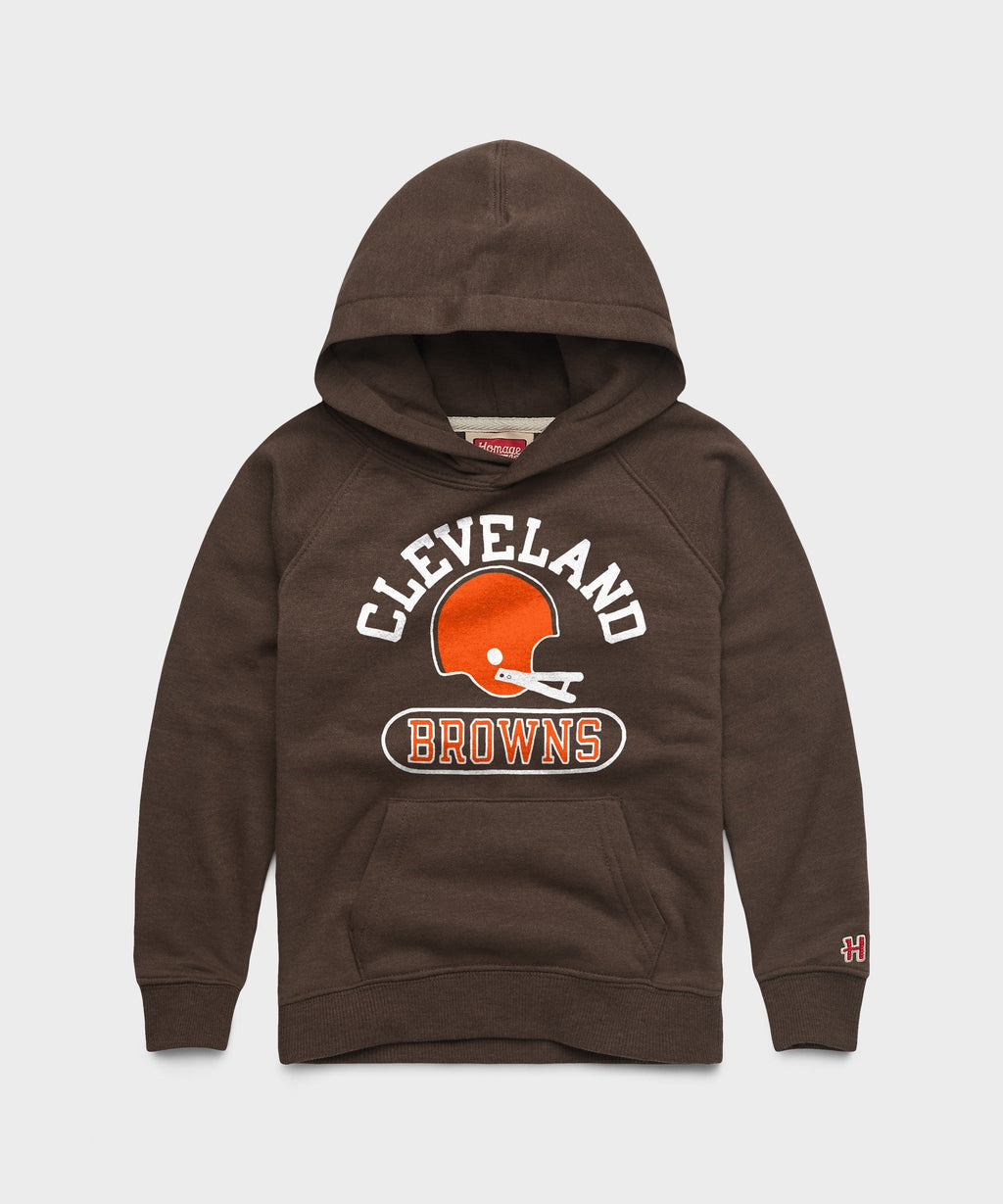 Youth Cleveland Browns Throwback Helmet Hoodie