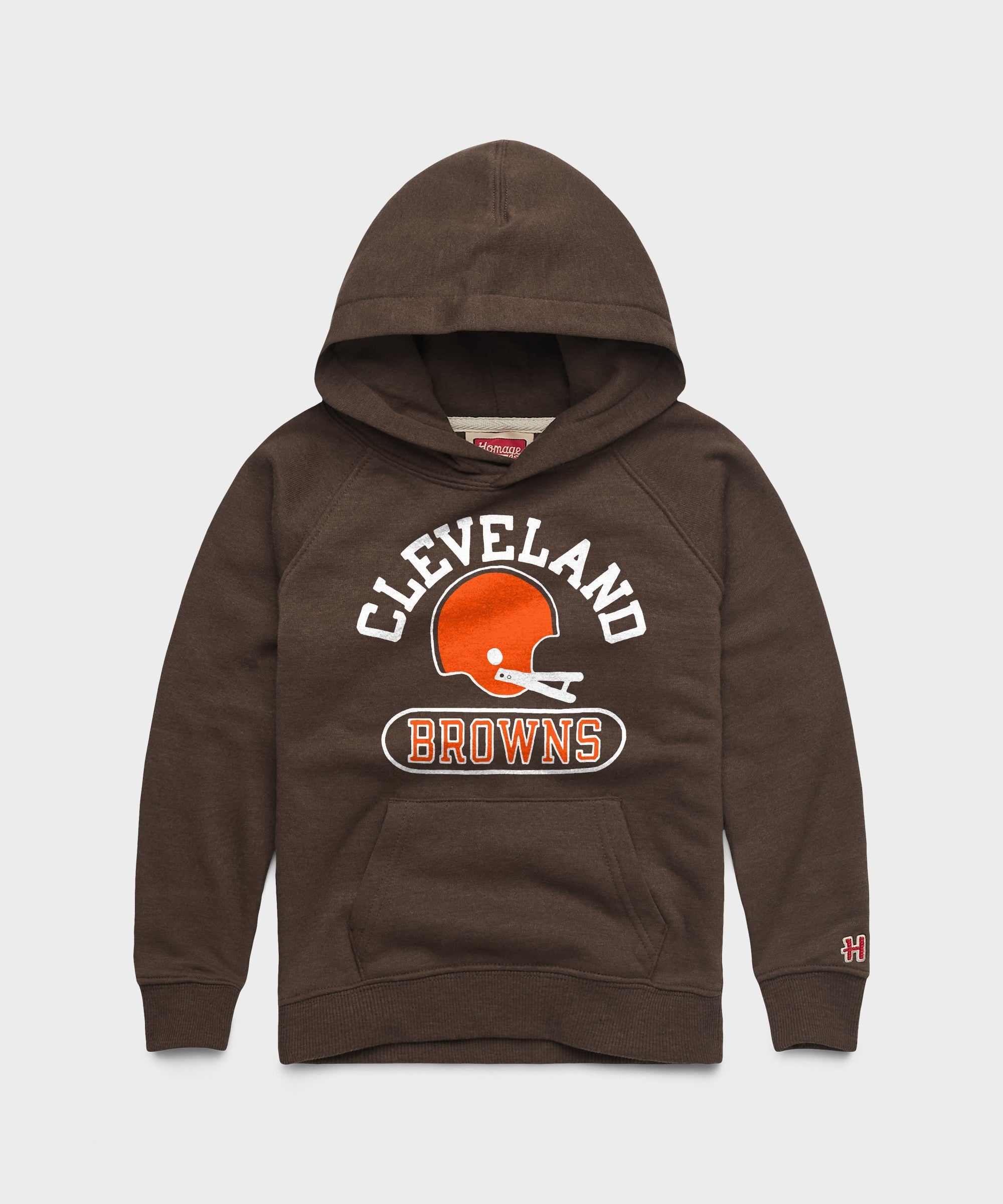 Youth Cleveland Browns Throwback Helmet Hoodie