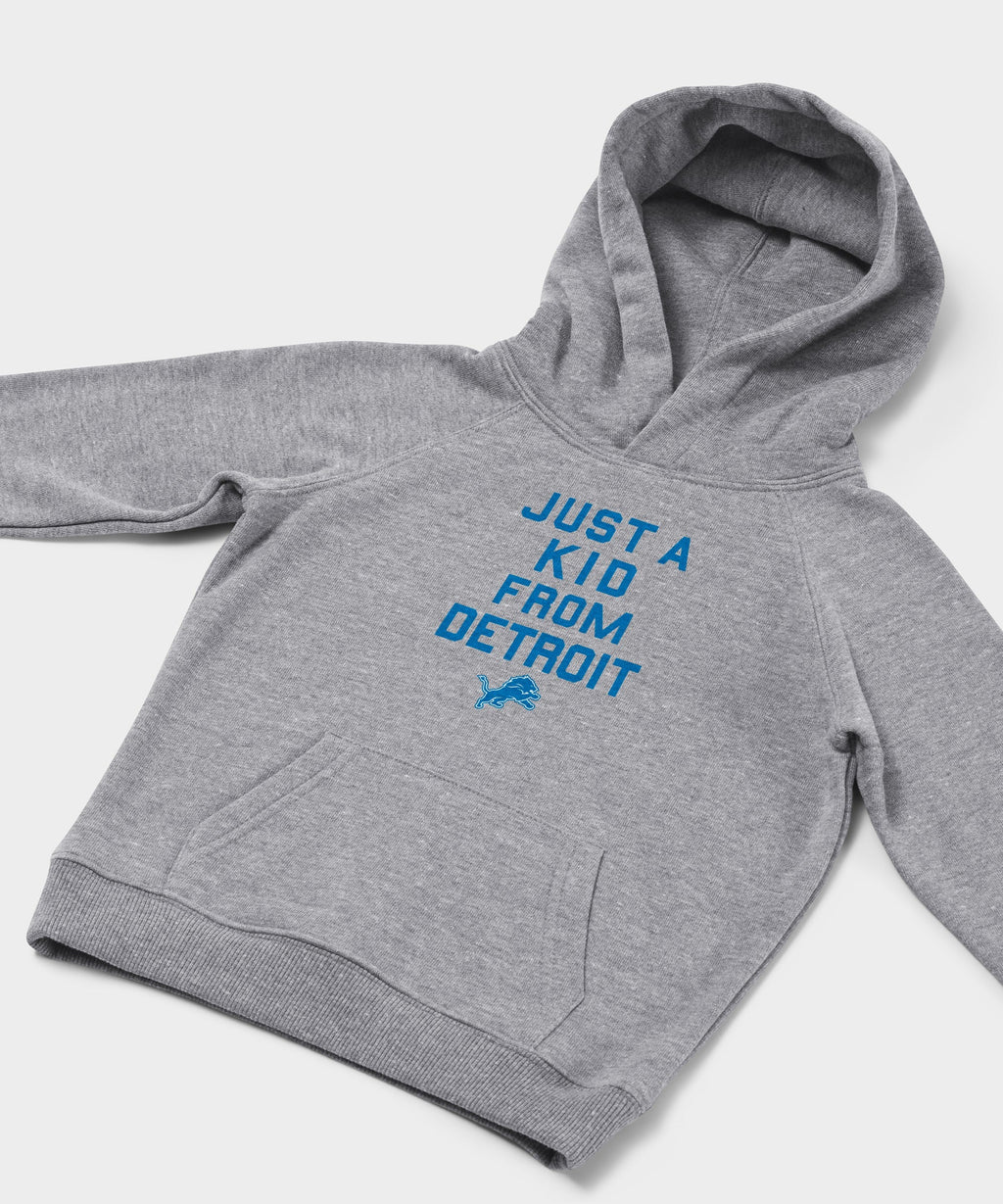 Youth Detroit Lions Just A Kid From Detroit Hoodie