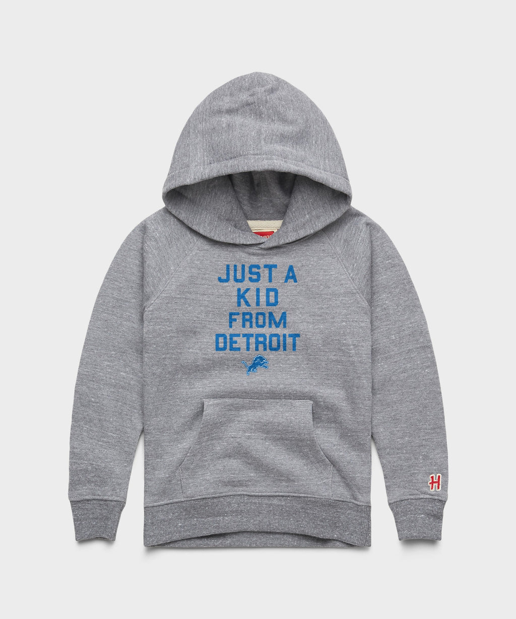 Youth Detroit Lions Just A Kid From Detroit Hoodie