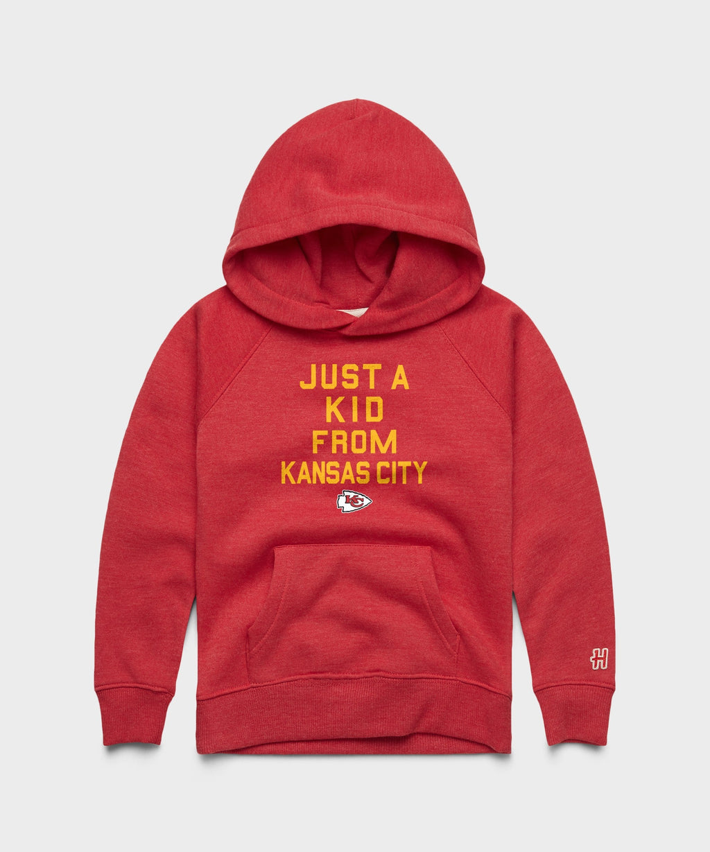 Youth Kansas City Chiefs Just A Kid From Kansas City Hoodie