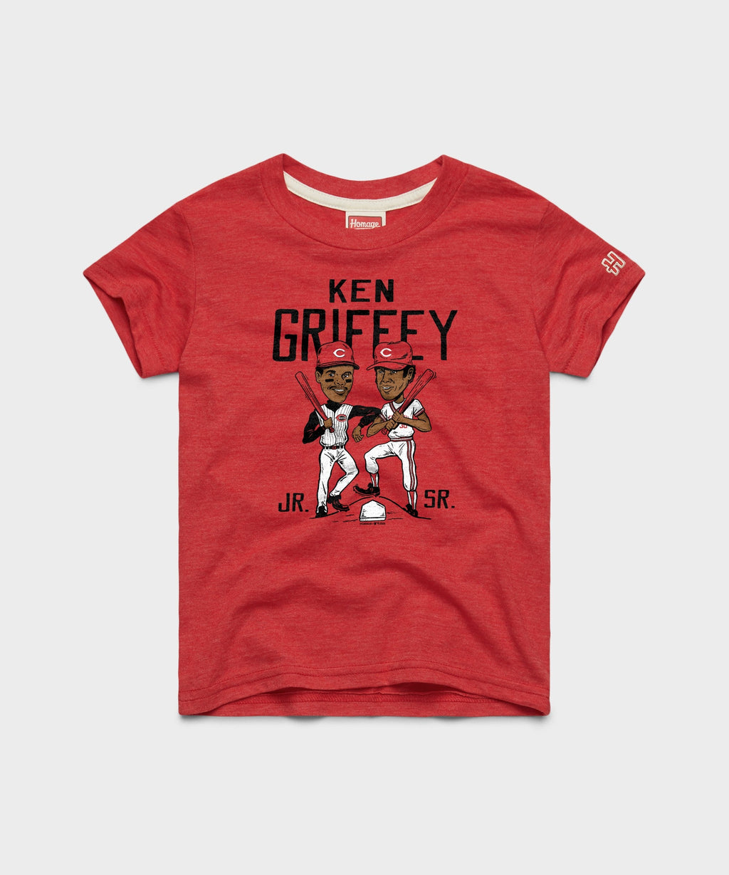 Youth Ken Griffey Father And Son Reds