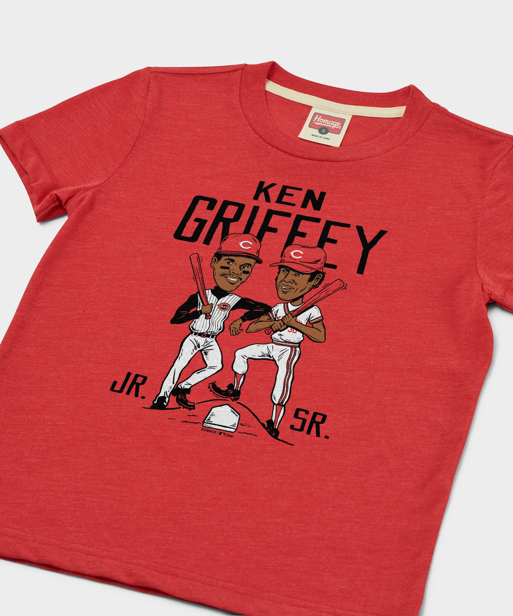Youth Ken Griffey Father And Son Reds