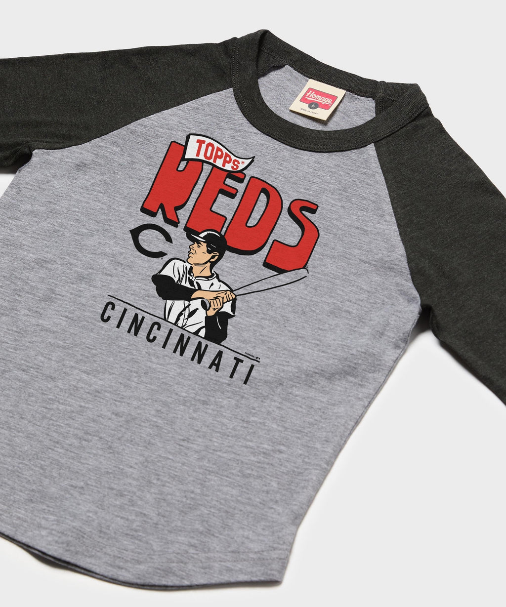 Youth MLB x Topps Cincinnati Reds Raglan