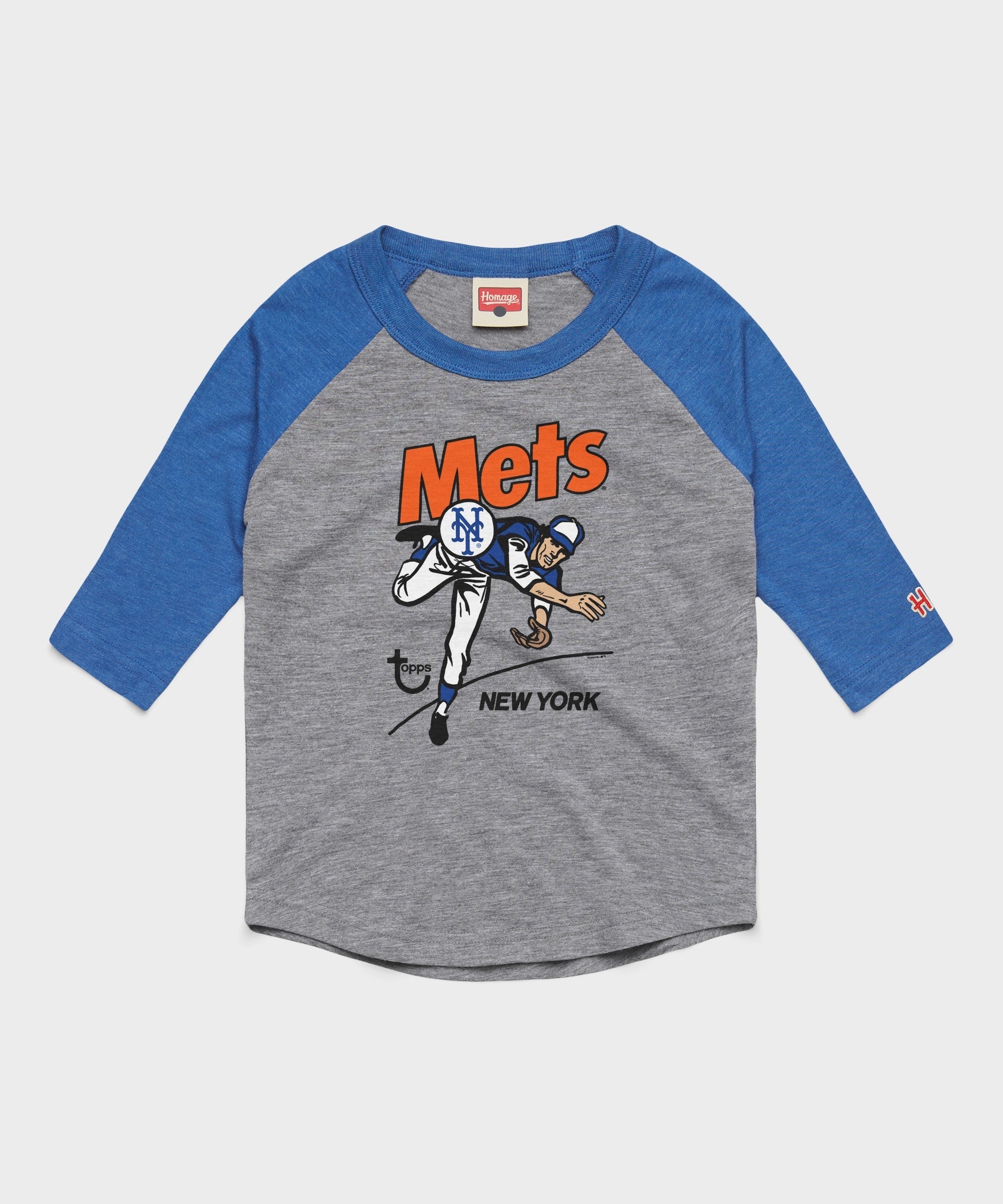 Youth MLB x Topps New York Mets Raglan