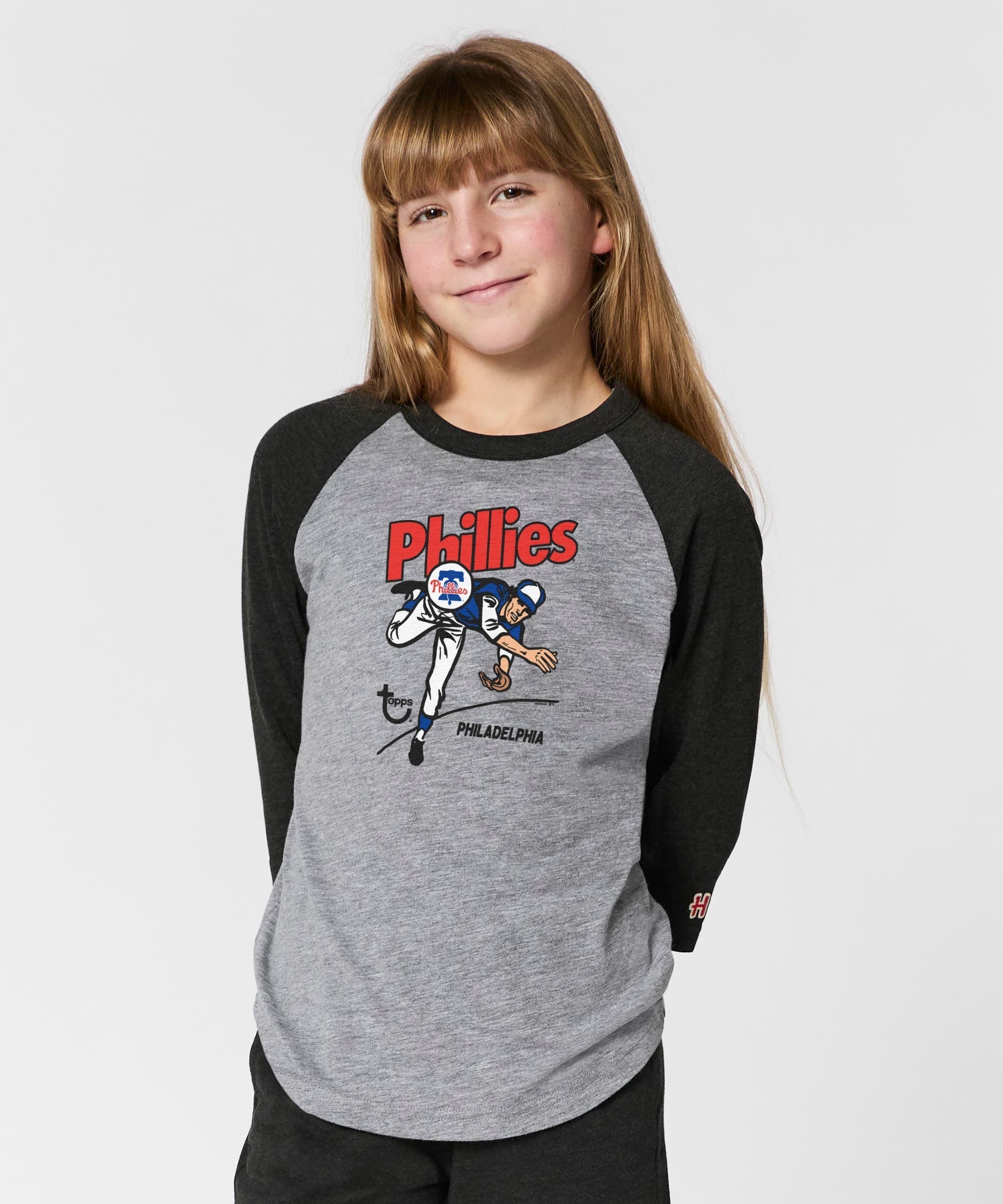 Youth MLB x Topps Philadelphia Phillies Raglan