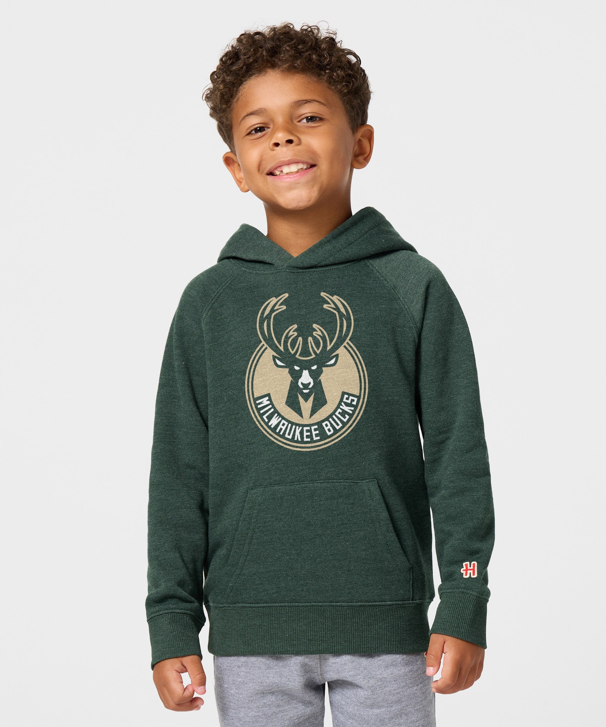 Youth Milwaukee Bucks Logo Hoodie