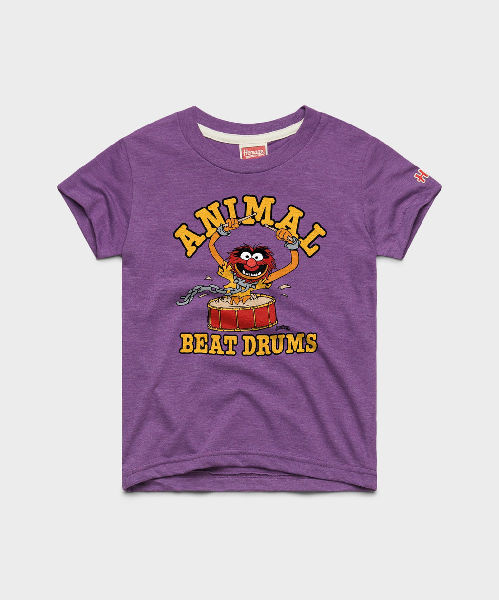Youth Muppets Animal Beat Drums T-Shirt
