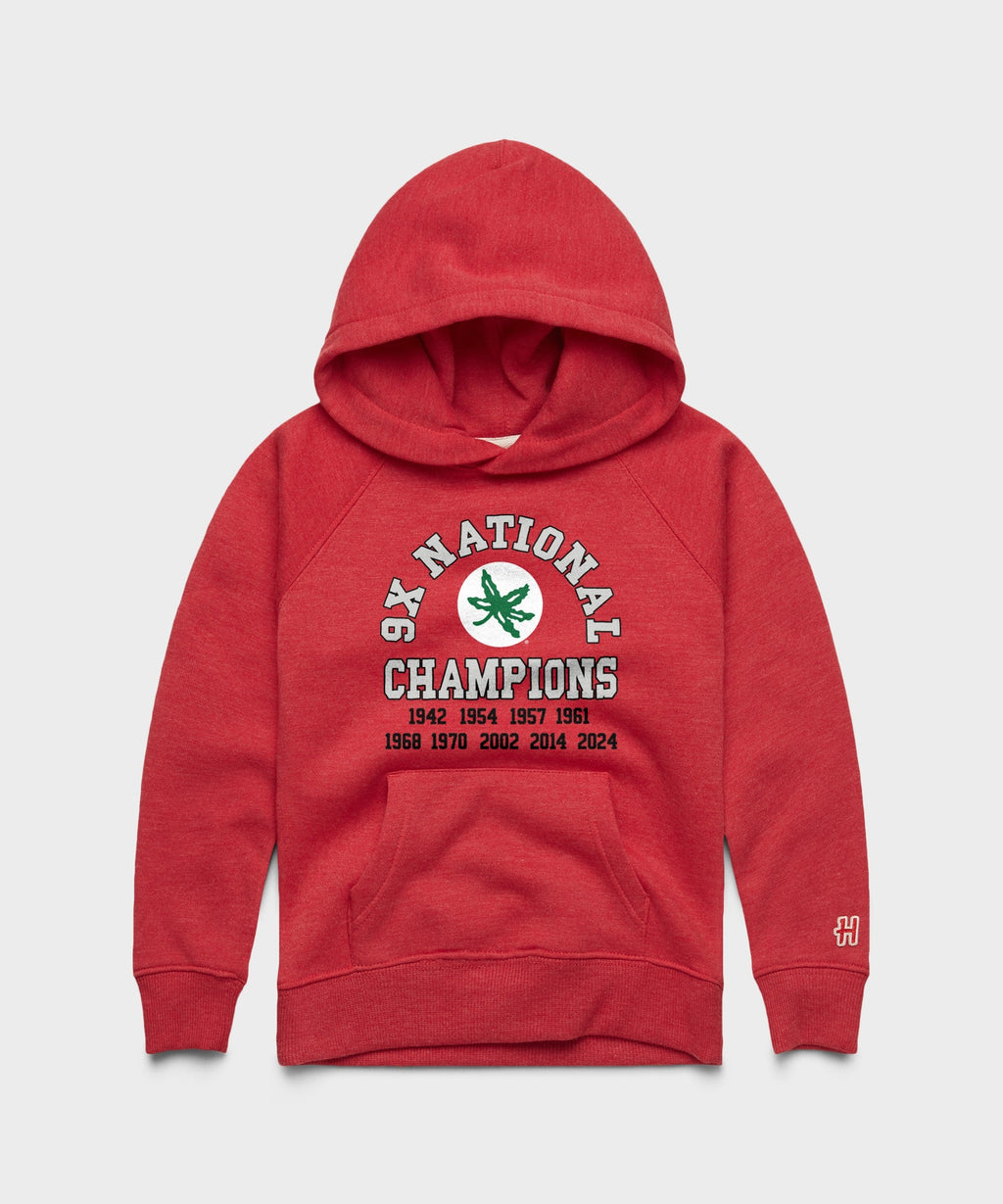 Youth Ohio State 9X National Champions Hoodie