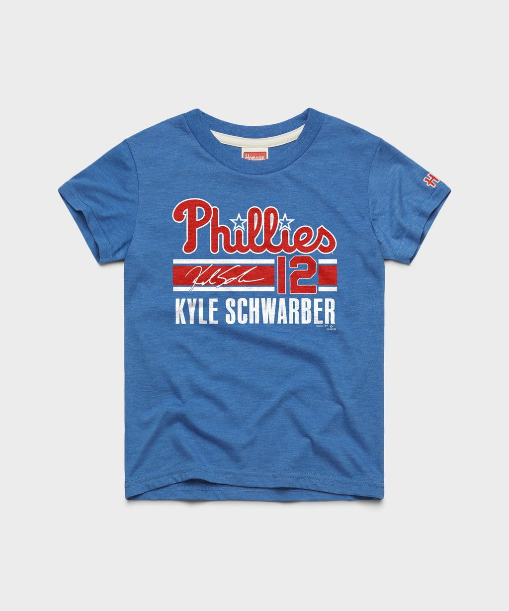 Youth Phillies Kyle Schwarber Signature Jersey